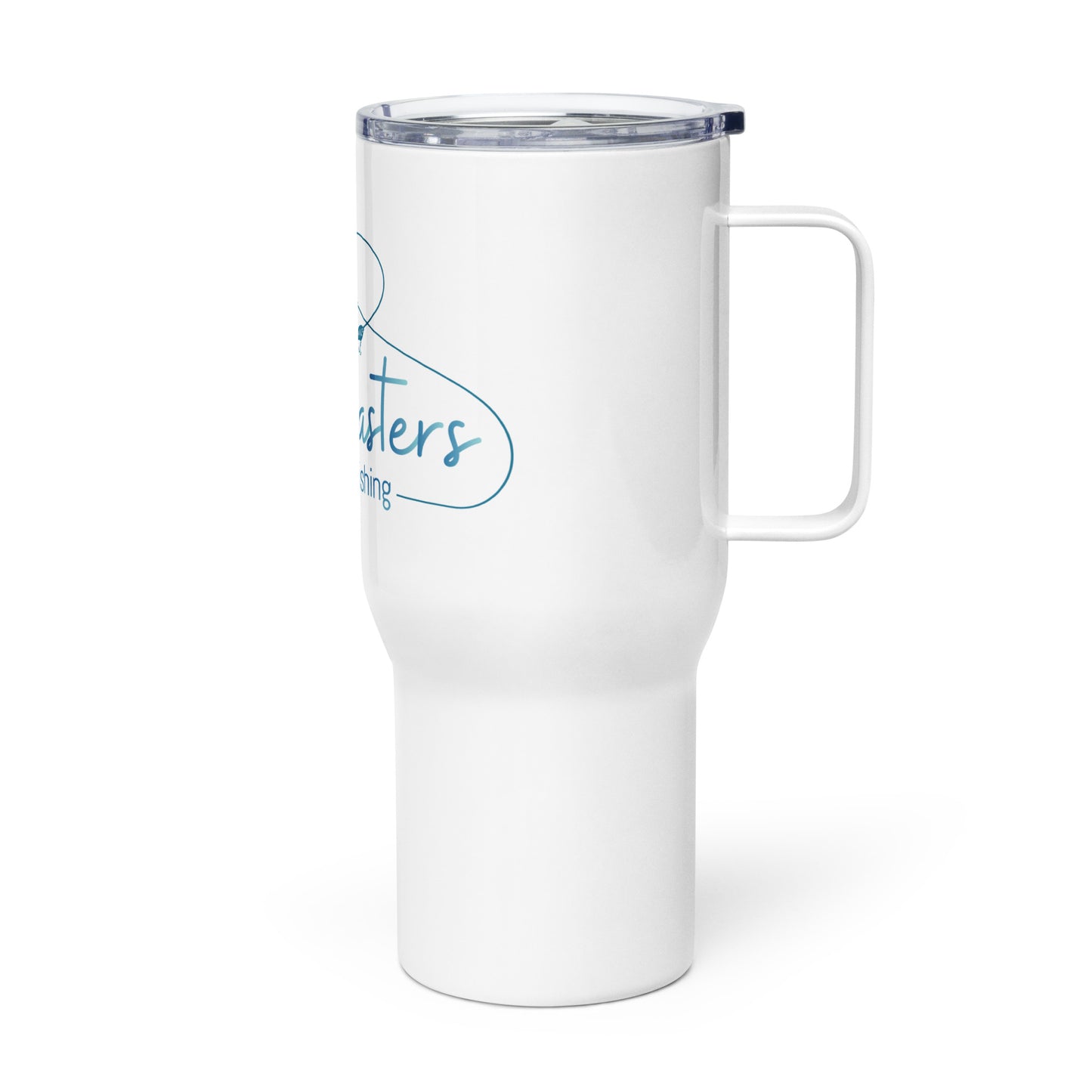 Travel mug with a handle